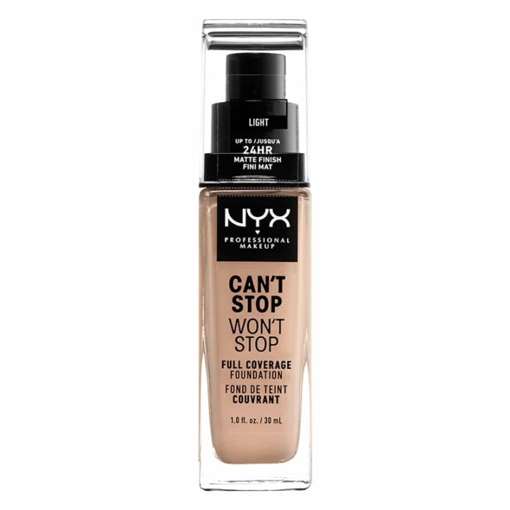 NYX PROF. MAKEUP Cant Stop Wont Stop Foundation - Light in the group BEAUTY & HEALTH / Makeup / Facial makeup / Foundation at TP E-commerce Nordic AB (A12417)