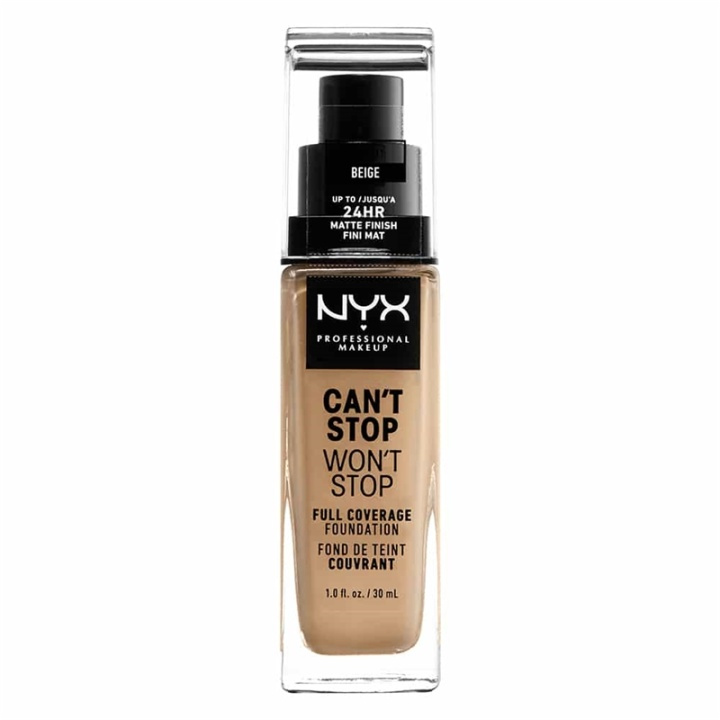 NYX PROF. MAKEUP Cant Stop Wont Stop Foundation - Beige in the group BEAUTY & HEALTH / Makeup / Facial makeup / Foundation at TP E-commerce Nordic AB (A12419)