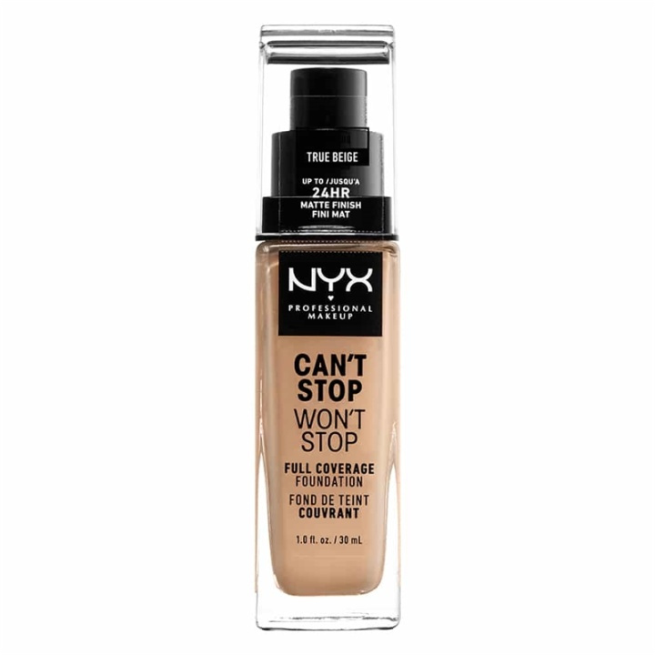 NYX PROF. MAKEUP Cant Stop Wont Stop Foundation - True beige in the group BEAUTY & HEALTH / Makeup / Facial makeup / Foundation at TP E-commerce Nordic AB (A12427)