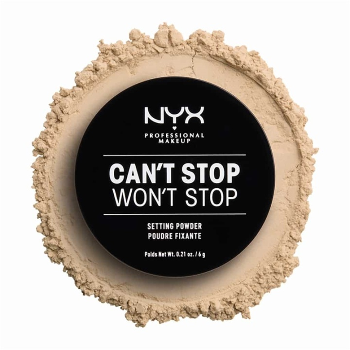 NYX PROF. MAKEUP Cant Stop Wont Stop Setting Powder - Light/Medium in the group BEAUTY & HEALTH / Makeup / Facial makeup / Powders at TP E-commerce Nordic AB (A12441)
