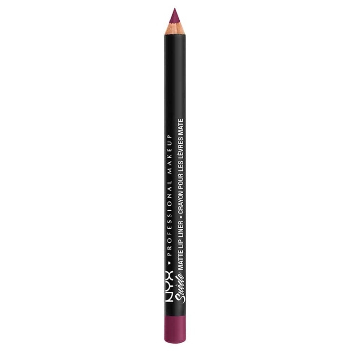 NYX PROF. MAKEUP Suede Matte Lipliner - Girl, Bye in the group BEAUTY & HEALTH / Makeup / Lips / Lip liner at TP E-commerce Nordic AB (A12564)