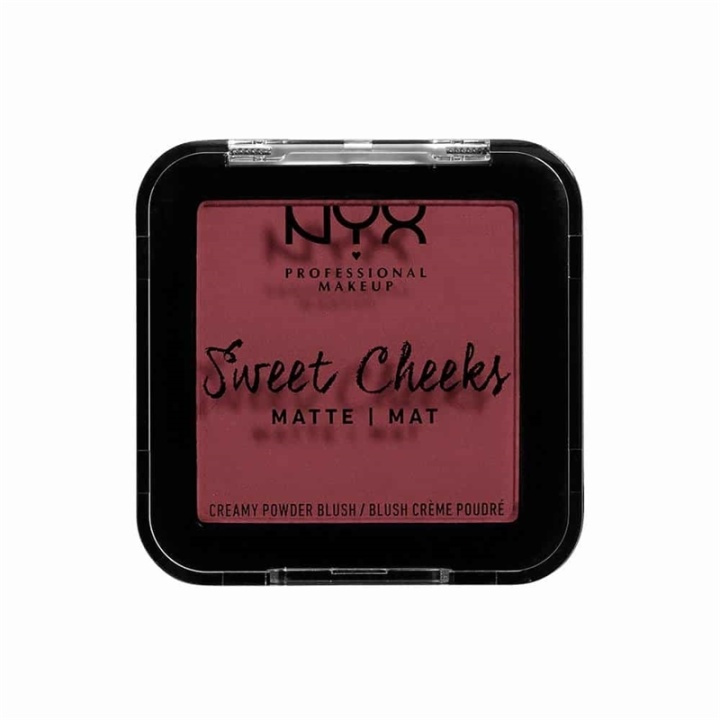 NYX PROF. MAKEUP Sweet Cheeks Creamy Matte Powder Blush - Bang Bang in the group BEAUTY & HEALTH / Makeup / Facial makeup / Rouge / Bronzer at TP E-commerce Nordic AB (A12575)