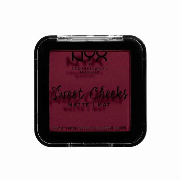 NYX PROF. MAKEUP Sweet Cheeks Creamy Matte Powder Blush - Red Riot in the group BEAUTY & HEALTH / Makeup / Facial makeup / Rouge / Bronzer at TP E-commerce Nordic AB (A12580)