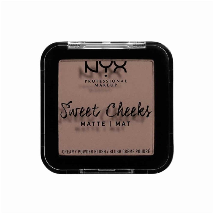 NYX PROF. MAKEUP Sweet Cheeks Creamy Matte Powder Blush - So Taupe in the group BEAUTY & HEALTH / Makeup / Facial makeup / Rouge / Bronzer at TP E-commerce Nordic AB (A12584)