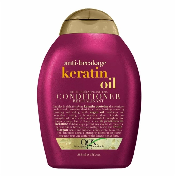 OGX Anti Breakage Keratin Oil Conditioner 385ml in the group BEAUTY & HEALTH / Hair & Styling / Hair care / Conditioner at TP E-commerce Nordic AB (A12603)