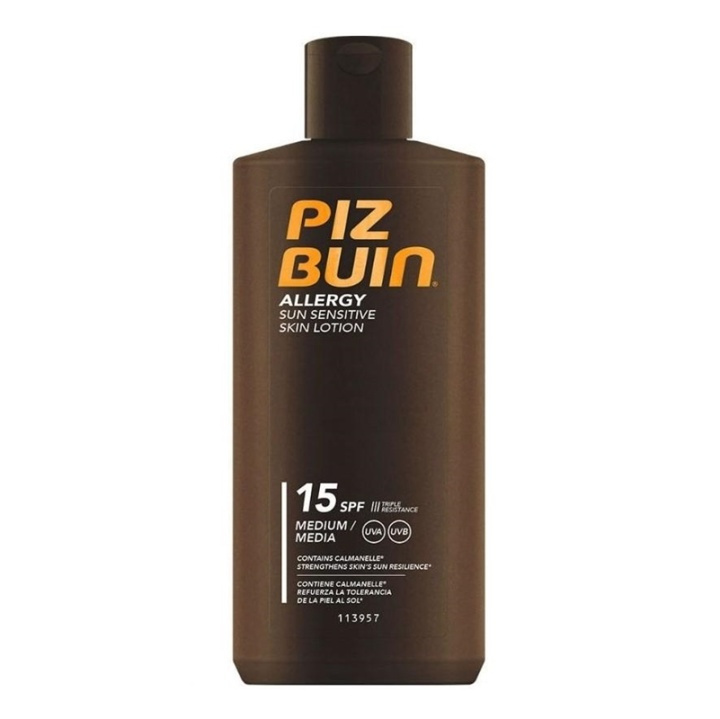 Piz Buin Allergy Sun Sensitive Skin Lotion SPF15 200ml in the group BEAUTY & HEALTH / Skin care / Tanning / Sunscreen at TP E-commerce Nordic AB (A12739)