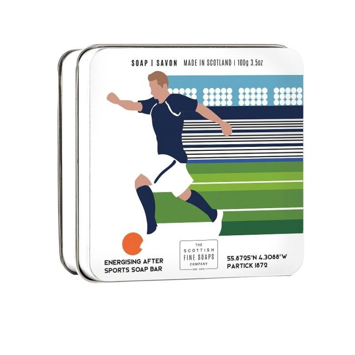 Scottish Fine Soaps Sports Soap Bar Football 100g in the group BEAUTY & HEALTH / Hair & Styling / Beard care / Other beard care at TP E-commerce Nordic AB (A13060)