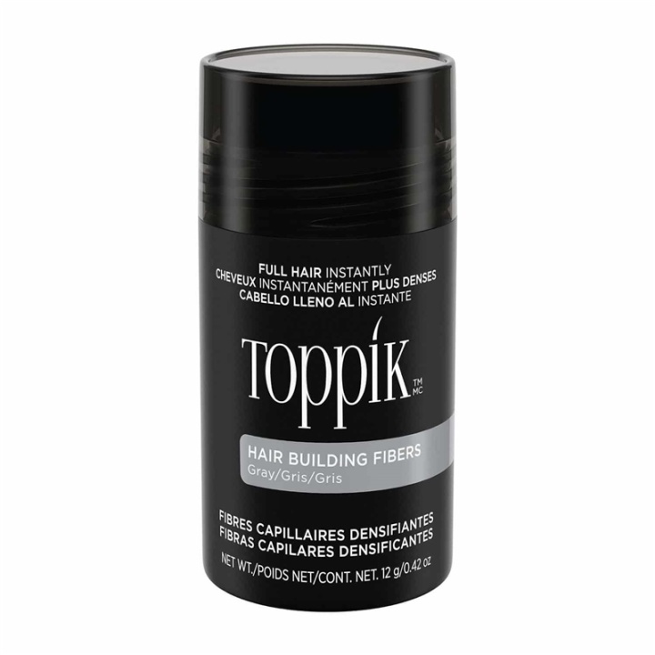 Toppik Hair Building Fibers Regular 12g - Gray in the group BEAUTY & HEALTH / Hair & Styling / Hair styling / Volume powder at TP E-commerce Nordic AB (A13105)