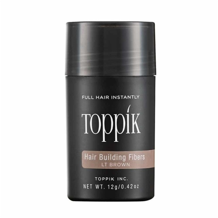 Toppik Hair Building Fibers Regular 12g - Light Brown in the group BEAUTY & HEALTH / Hair & Styling / Hair styling / Volume powder at TP E-commerce Nordic AB (A13106)