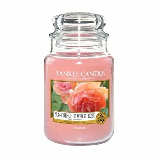 Yankee Candle Classic Large Jar Sun-Drenched Apricot Rose 623g in the group BEAUTY & HEALTH / Fragrance & Perfume / Other fragrances / Scented candles at TP E-commerce Nordic AB (A13266)