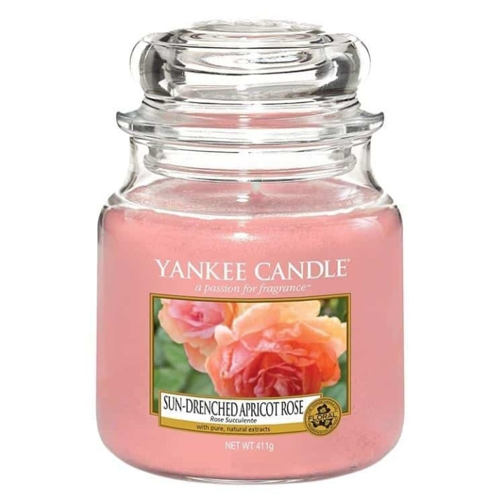 Yankee Candle Classic Medium Jar Sun-Drenched Apricot Rose 411g in the group BEAUTY & HEALTH / Fragrance & Perfume / Other fragrances / Scented candles at TP E-commerce Nordic AB (A13290)