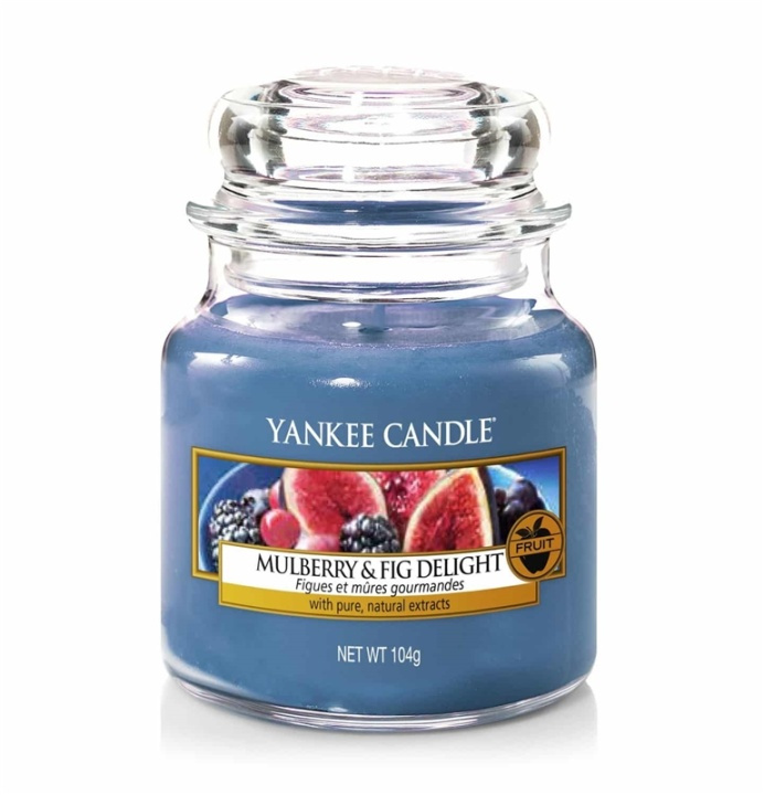 Yankee Candle Classic Small Jar Mulberry & Fig Delight 104g in the group BEAUTY & HEALTH / Fragrance & Perfume / Other fragrances / Scented candles at TP E-commerce Nordic AB (A13313)