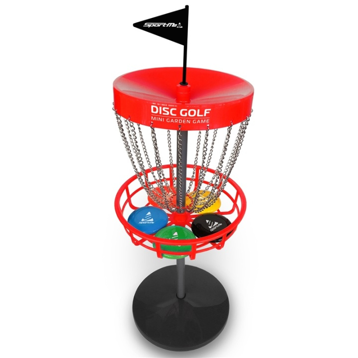 SportMe Discgolf set med korg in the group TOYS, KIDS & BABY PRODUCTS / Outdoor toys / Sport & Games at TP E-commerce Nordic AB (A13588)