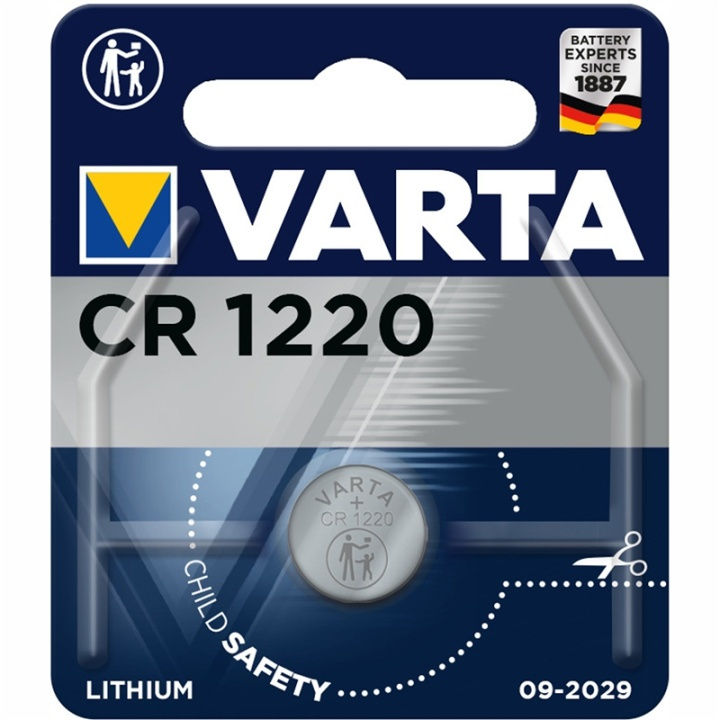Varta CR1220 3V Lithium Knappcellsba in the group HOME ELECTRONICS / Batteries & Chargers / Batteries / Button cell at TP E-commerce Nordic AB (A13884)
