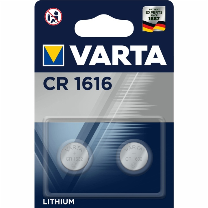Varta CR1616 3V Lithium Knappcellsba in the group HOME ELECTRONICS / Batteries & Chargers / Batteries / Button cell at TP E-commerce Nordic AB (A13885)