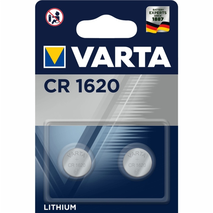 Varta CR1620 3V Lithium Knappcellsba in the group HOME ELECTRONICS / Batteries & Chargers / Batteries / Button cell at TP E-commerce Nordic AB (A13886)