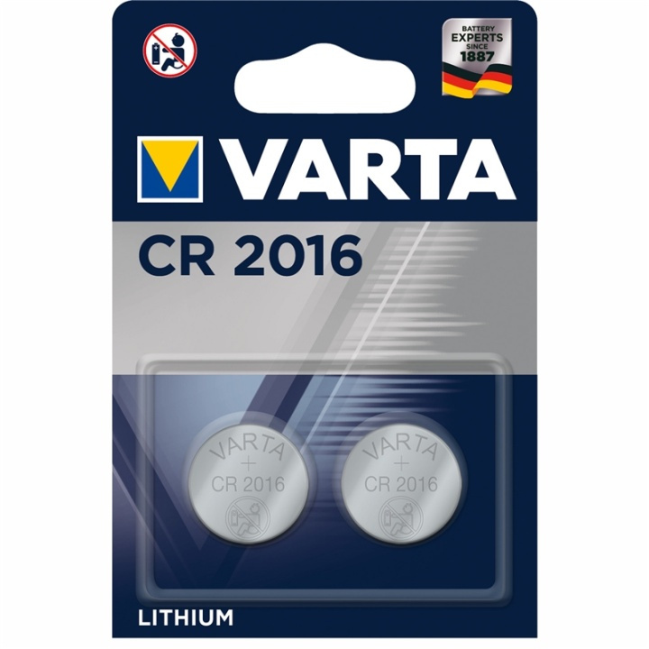 Varta CR2016 3V Lithium Knappcellsba in the group HOME ELECTRONICS / Batteries & Chargers / Batteries / Button cell at TP E-commerce Nordic AB (A13887)