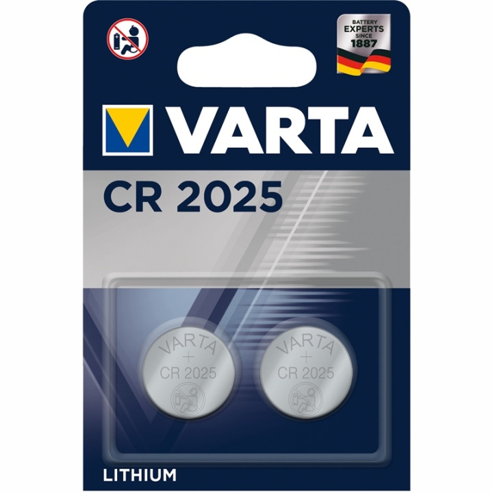 Varta CR2025 3V Lithium Knappcellsba in the group HOME ELECTRONICS / Batteries & Chargers / Batteries / Button cell at TP E-commerce Nordic AB (A13888)