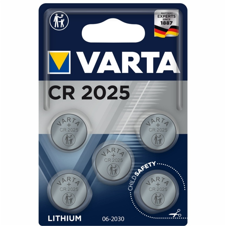 Varta CR2025 3V Lithium Knappcellsba in the group HOME ELECTRONICS / Batteries & Chargers / Batteries / Button cell at TP E-commerce Nordic AB (A13889)