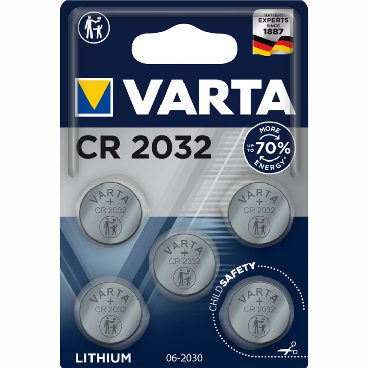 Varta CR2032 3V Lithium Knappcellsbatterier in the group HOME ELECTRONICS / Batteries & Chargers / Batteries / Button cell at TP E-commerce Nordic AB (A13891)