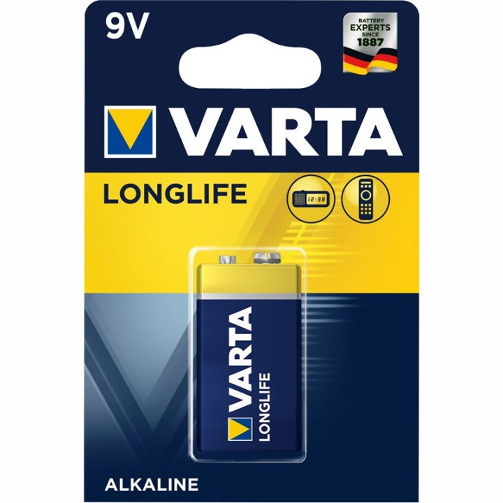 Varta Longlife 9V Batteri 1-pack in the group HOME ELECTRONICS / Batteries & Chargers / Battery charger at TP E-commerce Nordic AB (A13897)
