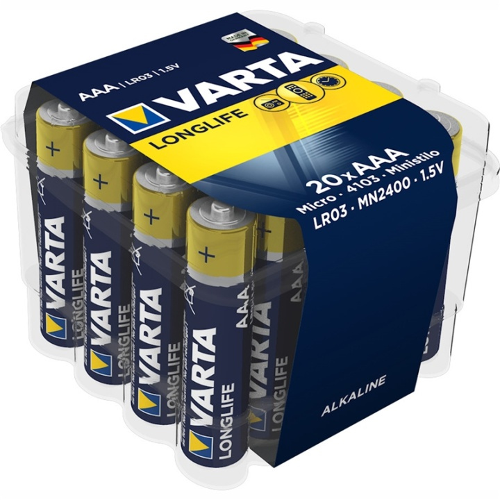 Varta Longlife AAA / LR03 Batteri 20 in the group HOME ELECTRONICS / Batteries & Chargers / Batteries / AAA at TP E-commerce Nordic AB (A13902)