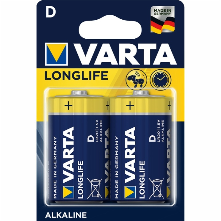 Varta Longlife D / LR20 Battery 2-pa in the group HOME ELECTRONICS / Batteries & Chargers / Batteries / Other at TP E-commerce Nordic AB (A13905)