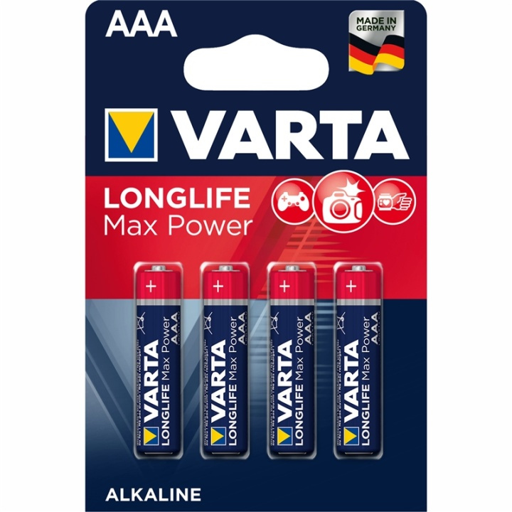 Varta Longlife Max Power AAA / LR03 in the group HOME ELECTRONICS / Batteries & Chargers / Batteries / AAA at TP E-commerce Nordic AB (A13908)