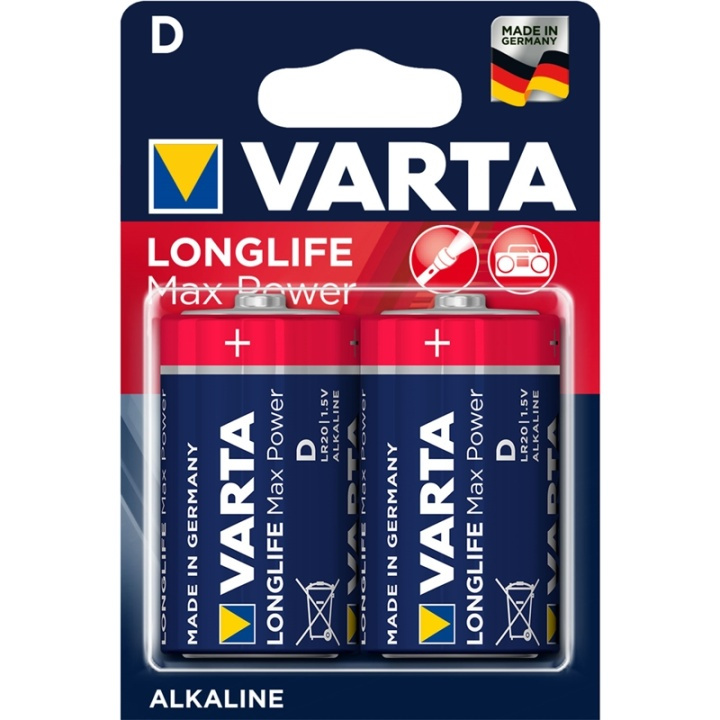 Varta Longlife Max Power D / LR20 Ba in the group HOME ELECTRONICS / Batteries & Chargers / Batteries / Other at TP E-commerce Nordic AB (A13910)