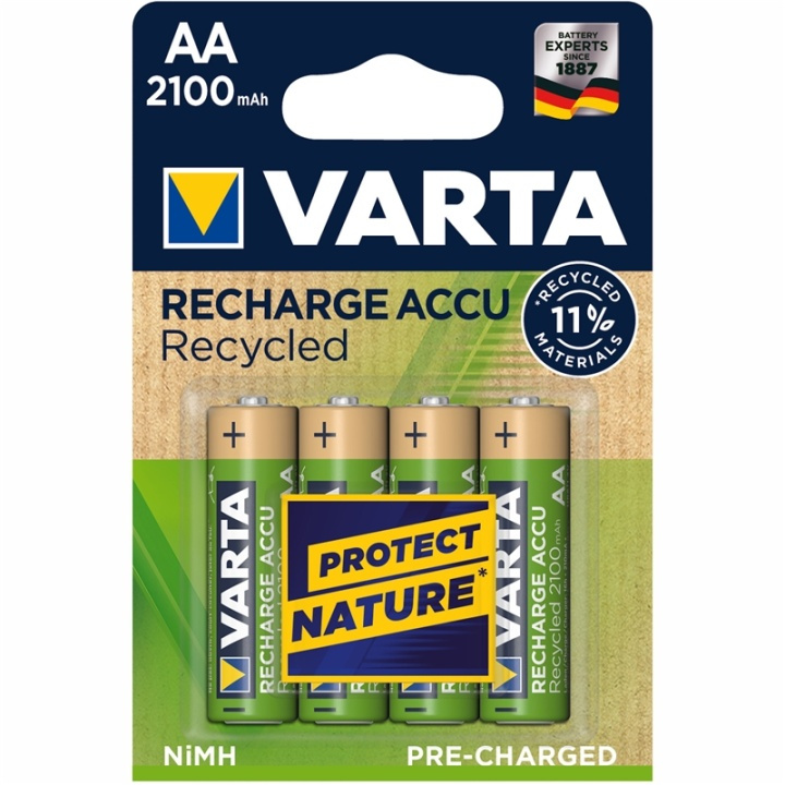 Varta Recycle Laddningsbart batteri in the group HOME ELECTRONICS / Batteries & Chargers / Rechargable batteries / AA at TP E-commerce Nordic AB (A13912)