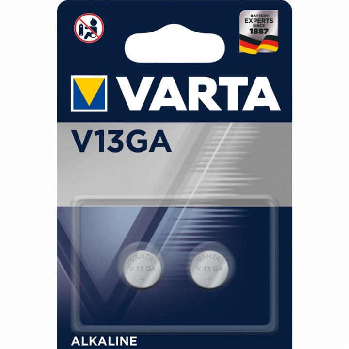 Varta V13GA / LR44 1,5V Batteri 2-pa in the group HOME ELECTRONICS / Batteries & Chargers / Batteries / Button cell at TP E-commerce Nordic AB (A13913)