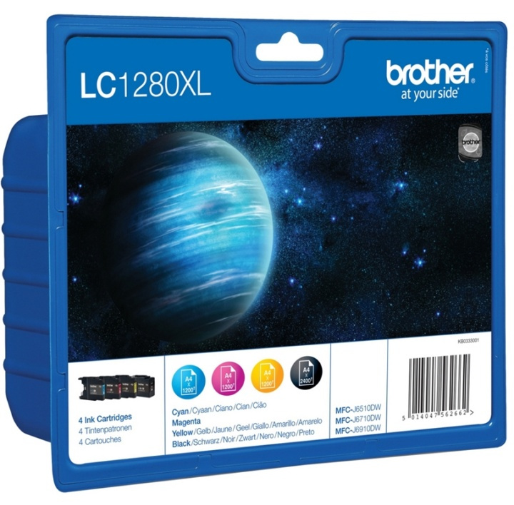 Brother LC-1280XLVALBPDR bläckpatroner 4 styck Original Hög (XL) avkastning Svar in the group COMPUTERS & PERIPHERALS / Printers & Accessories / Ink & Toner / Ink cartridges / Brother at TP E-commerce Nordic AB (A13983)