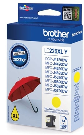 Brother LC-225XLY bläckpatroner 1 styck Original Gul in the group COMPUTERS & PERIPHERALS / Printers & Accessories / Ink & Toner / Ink cartridges / Brother at TP E-commerce Nordic AB (A13999)