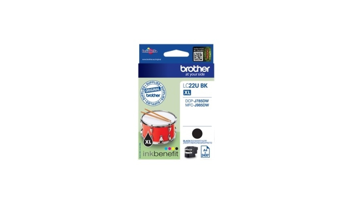 Brother LC-22UBK bläckpatroner Original Hög (XL) avkastning Svart in the group COMPUTERS & PERIPHERALS / Printers & Accessories / Ink & Toner / Ink cartridges / Brother at TP E-commerce Nordic AB (A14004)