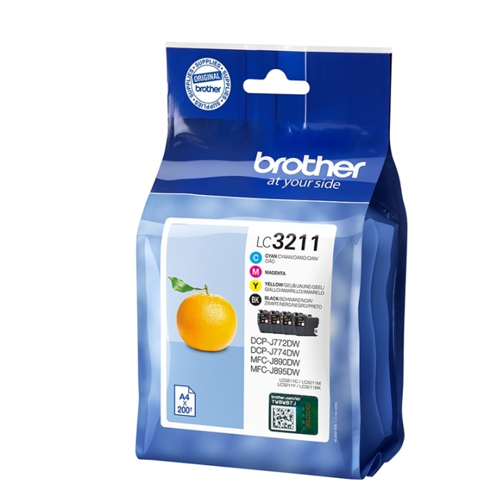 Brother LC-3211VAL bläckpatroner Original Standardavkastning Svart, Cyan, Magent in the group COMPUTERS & PERIPHERALS / Printers & Accessories / Ink & Toner / Ink cartridges / Brother at TP E-commerce Nordic AB (A14006)