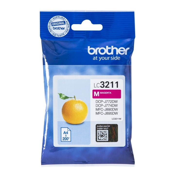Brother LC-3211M bläckpatroner Original Standardavkastning Magenta in the group COMPUTERS & PERIPHERALS / Printers & Accessories / Ink & Toner / Ink cartridges / Brother at TP E-commerce Nordic AB (A14009)