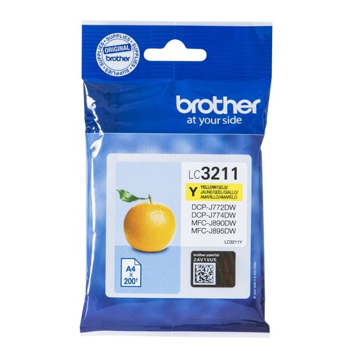 Brother LC-3211Y bläckpatroner Original Standardavkastning Gul in the group COMPUTERS & PERIPHERALS / Printers & Accessories / Ink & Toner / Ink cartridges / Brother at TP E-commerce Nordic AB (A14010)