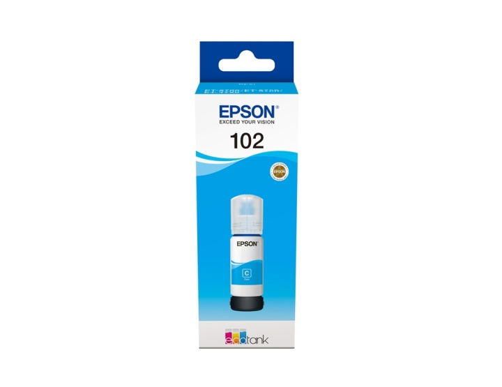 Epson 102 EcoTank Cyan ink bottle in the group COMPUTERS & PERIPHERALS / Printers & Accessories / Ink & Toner / Ink cartridges / Epson at TP E-commerce Nordic AB (A14053)