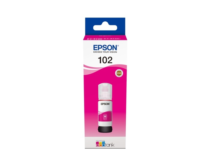 Epson 102 EcoTank Magenta ink bottle in the group COMPUTERS & PERIPHERALS / Printers & Accessories / Ink & Toner / Ink cartridges / Epson at TP E-commerce Nordic AB (A14055)