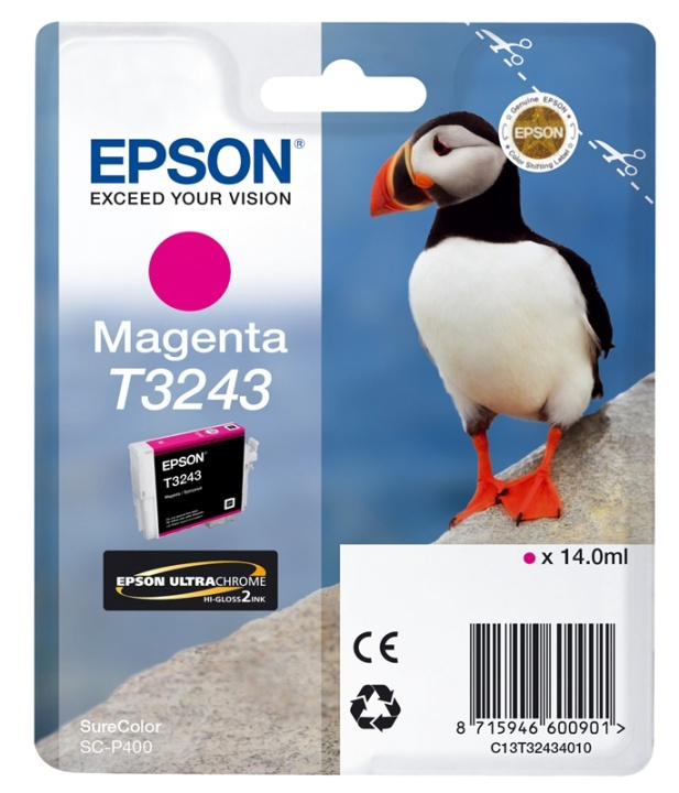 Epson T3243 Magenta in the group COMPUTERS & PERIPHERALS / Printers & Accessories / Ink & Toner / Ink cartridges / Epson at TP E-commerce Nordic AB (A14144)