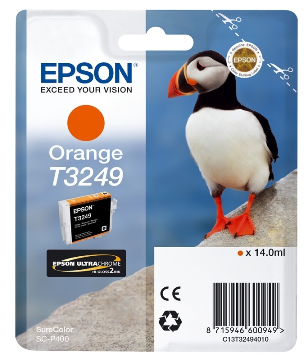 Epson T3249 Orange in the group COMPUTERS & PERIPHERALS / Printers & Accessories / Ink & Toner / Ink cartridges / Epson at TP E-commerce Nordic AB (A14147)