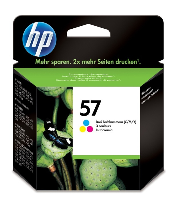 HP 57 CMY bläckpatroner 1 styck Original Cyan, Magenta, Gul in the group COMPUTERS & PERIPHERALS / Printers & Accessories / Ink & Toner / Ink cartridges / HP at TP E-commerce Nordic AB (A14175)