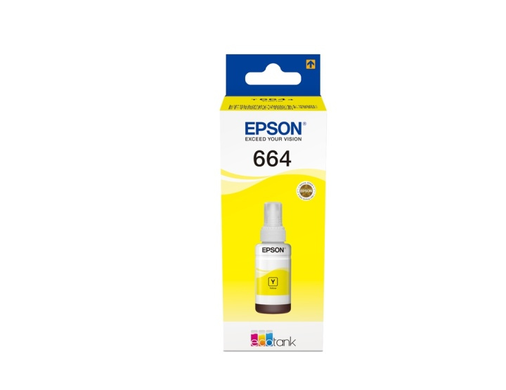 Epson 664 Ecotank Yellow ink bottle (70ml) in the group COMPUTERS & PERIPHERALS / Printers & Accessories / Ink & Toner / Ink cartridges / Epson at TP E-commerce Nordic AB (A14252)
