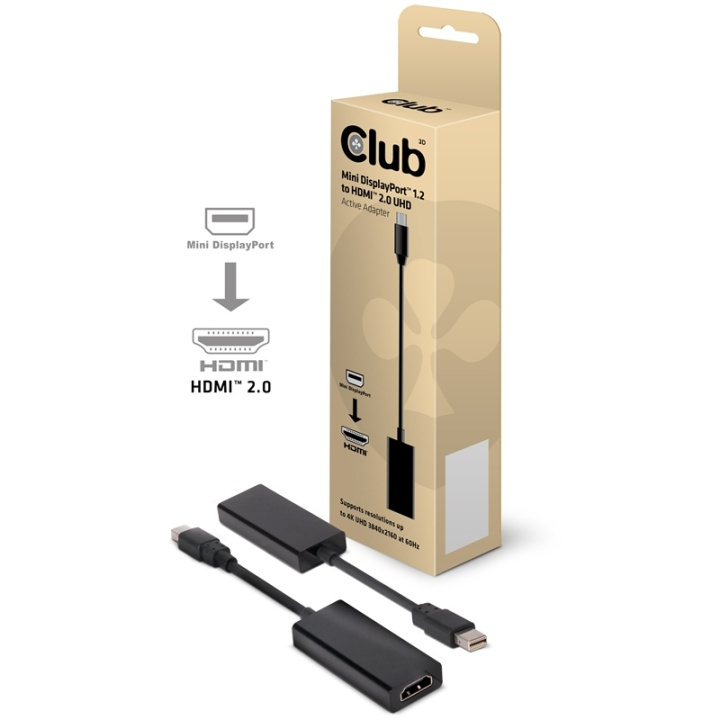 Club 3D Mini Displayport 1.2 - HDMI 2.0 Adapter CAC-2170 in the group COMPUTERS & PERIPHERALS / Computer cables / DisplayPort / Adapters at TP E-commerce Nordic AB (A14277)