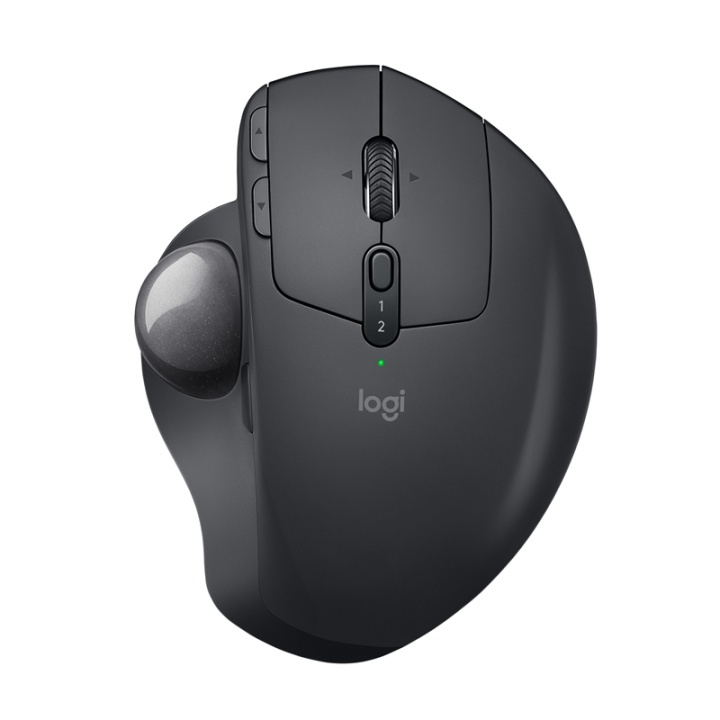 Logitech MX Ergo datormöss högerhand Trådlös RF + Bluetooth Styrkula 440 DPI in the group COMPUTERS & PERIPHERALS / Mice & Keyboards / Mice / Wireless at TP E-commerce Nordic AB (A14460)