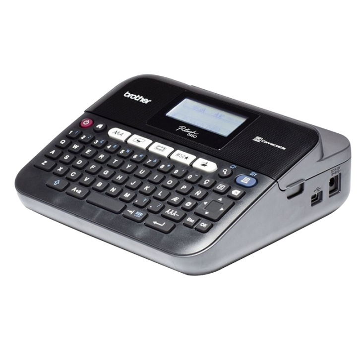 Brother PT-D450VP etikettskrivare Termal transfer 180 x 180 DPI Kabel TZe QWERTY in the group COMPUTERS & PERIPHERALS / Printers & Accessories / Printers / Label machines & Accessories / Writing & Accessories at TP E-commerce Nordic AB (A14634)