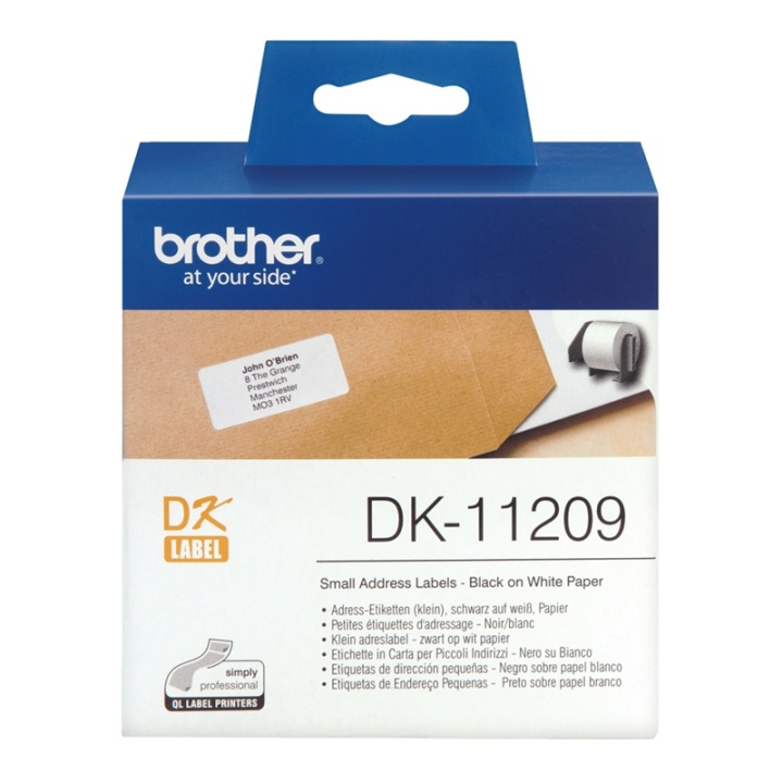 Brother DK-11209 etikett-tejp Svart på vitt in the group COMPUTERS & PERIPHERALS / Printers & Accessories / Printers / Label machines & Accessories / Labels at TP E-commerce Nordic AB (A14656)