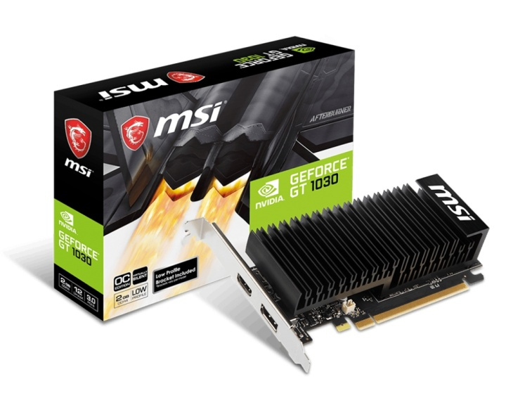 MSI V809-2825R grafikkort NVIDIA GeForce GT 1030 2 GB GDDR4 in the group COMPUTERS & PERIPHERALS / Computer components / Graphic Cards at TP E-commerce Nordic AB (A14765)
