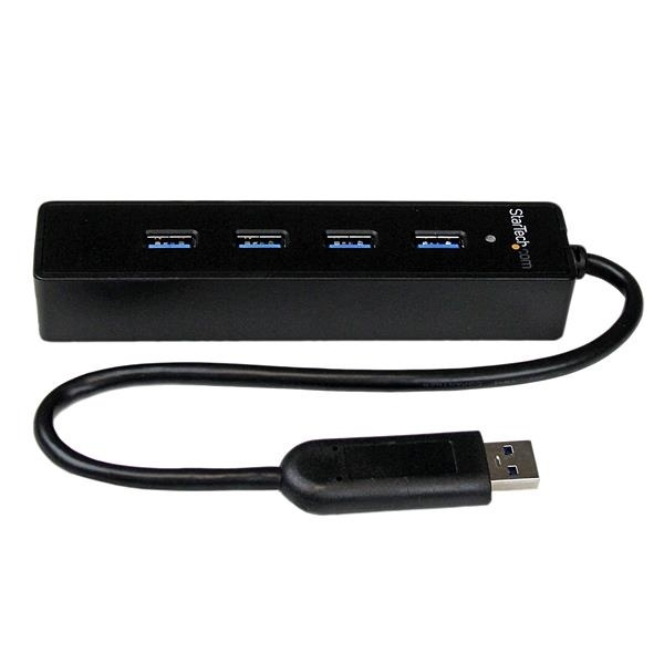 StarTech.com ST4300PBU3 gränssnittshubbar USB 3.2 Gen 1 (3.1 Gen 1) Type-A 5000 in the group COMPUTERS & PERIPHERALS / Computer accessories / USB-Hubs at TP E-commerce Nordic AB (A14775)