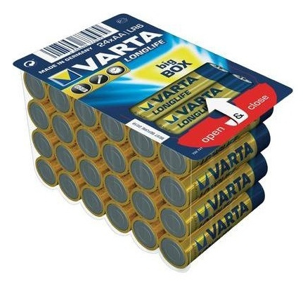 Varta LR6/AA (Mignon) (4106) Battery, 24 pcs. box alkaline manganese battery, 1.5 V in the group HOME ELECTRONICS / Batteries & Chargers / Batteries / AA at TP E-commerce Nordic AB (A14802)